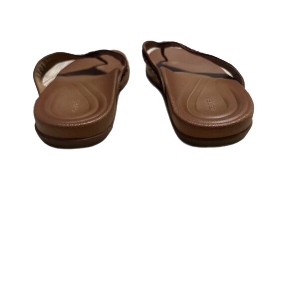 Aetrex Emmy Size 9  Flip Flops Thong Sandals Braid Detail - Picture 3 of 7